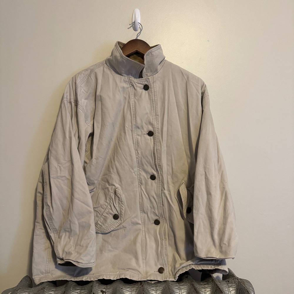 CPA Campton Place Assorted Quilted Lined Button Up Jacket Mens XL Beige